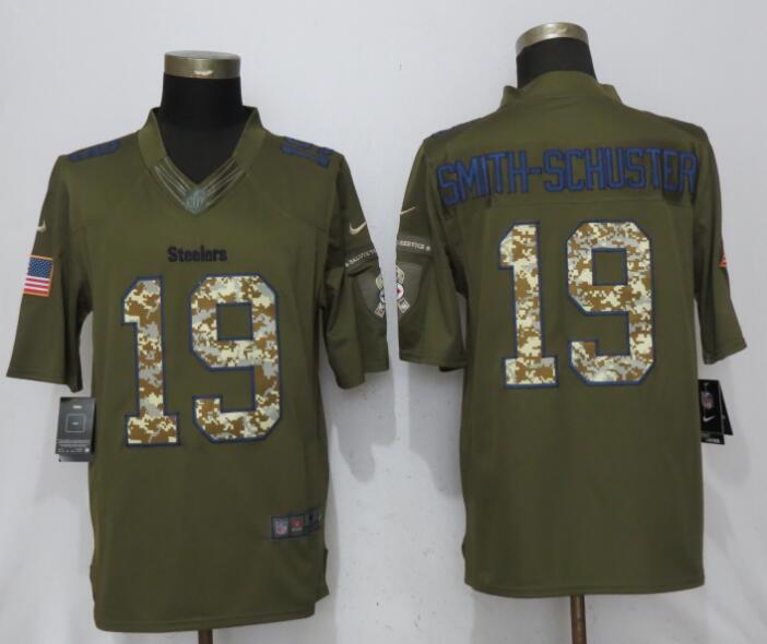 Men Pittsburgh Steelers #19 Smith-schuster Salute To Service Limited NFL Jerseys->women nfl jersey->Women Jersey